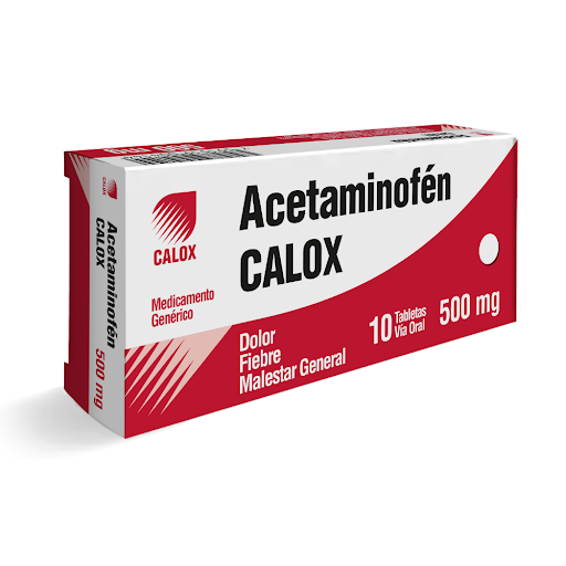 ACETAMINOFEN 500 MG X 10 TAB CALOX
