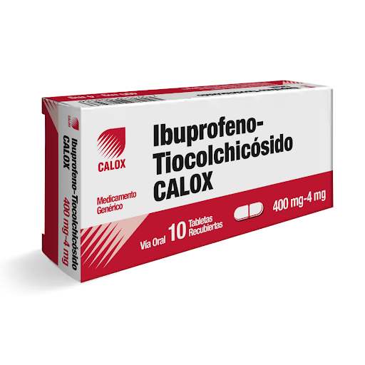 IBUPROFENO + TIOCOLCHICOSIDO 400/4 MG X 10 TAB CALOX
