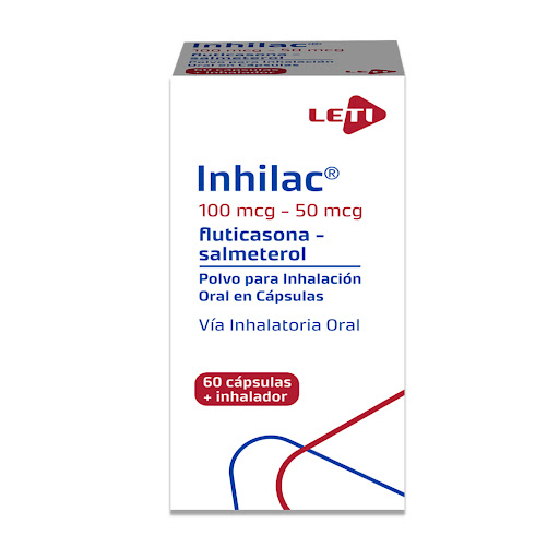 INHILAC 100 MCG / 50 MCG X 60 CAP LETI