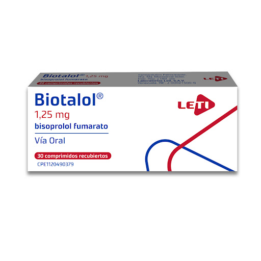 BIOTALOL 1.25 MG X 30 COMP LETI