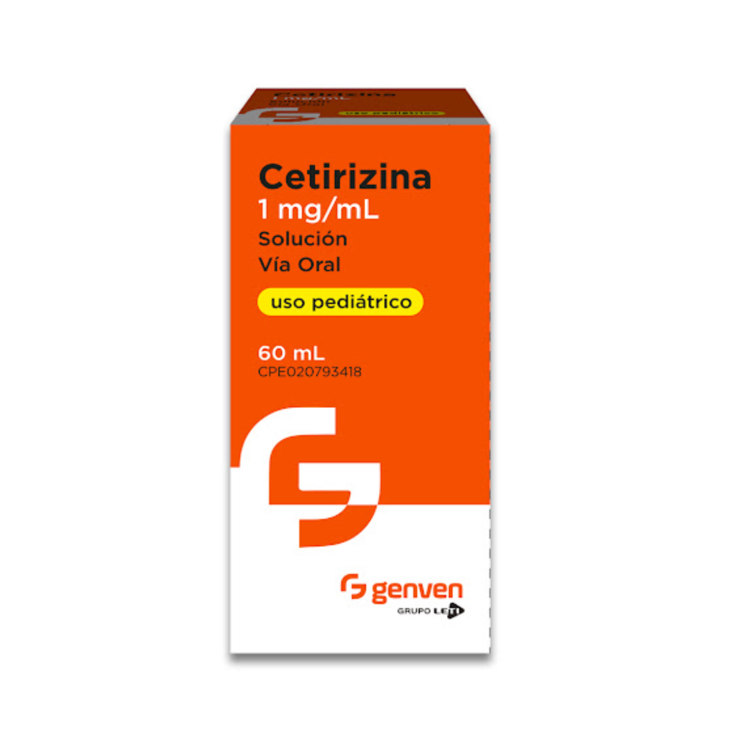 CETIRIZINA JRBE PED X 60 ML GENVEN
