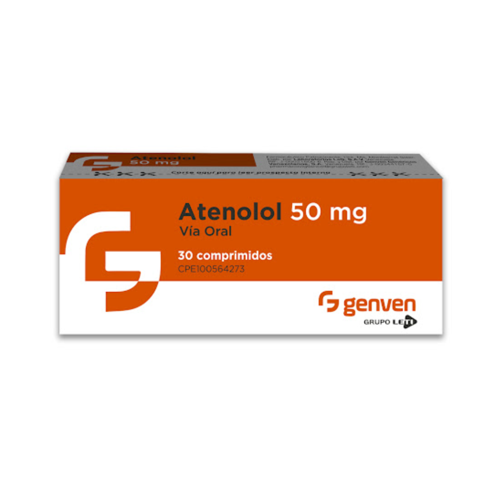 ATENOLOL 50 MG X 30 TAB GENVEN