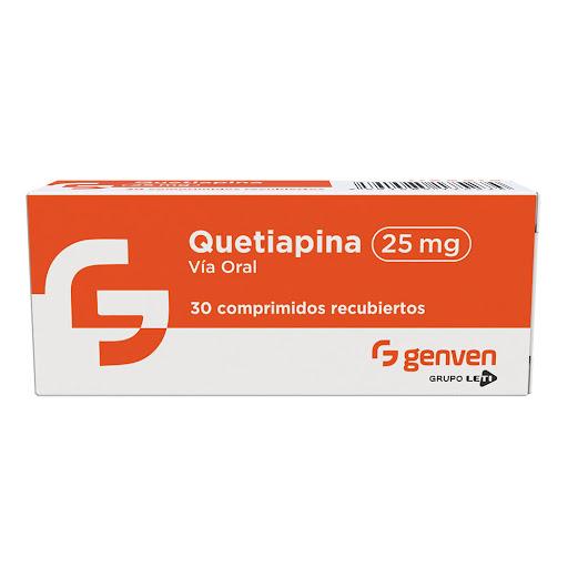 QUETIAPINA 25 MG X 30 COMP GENVEN