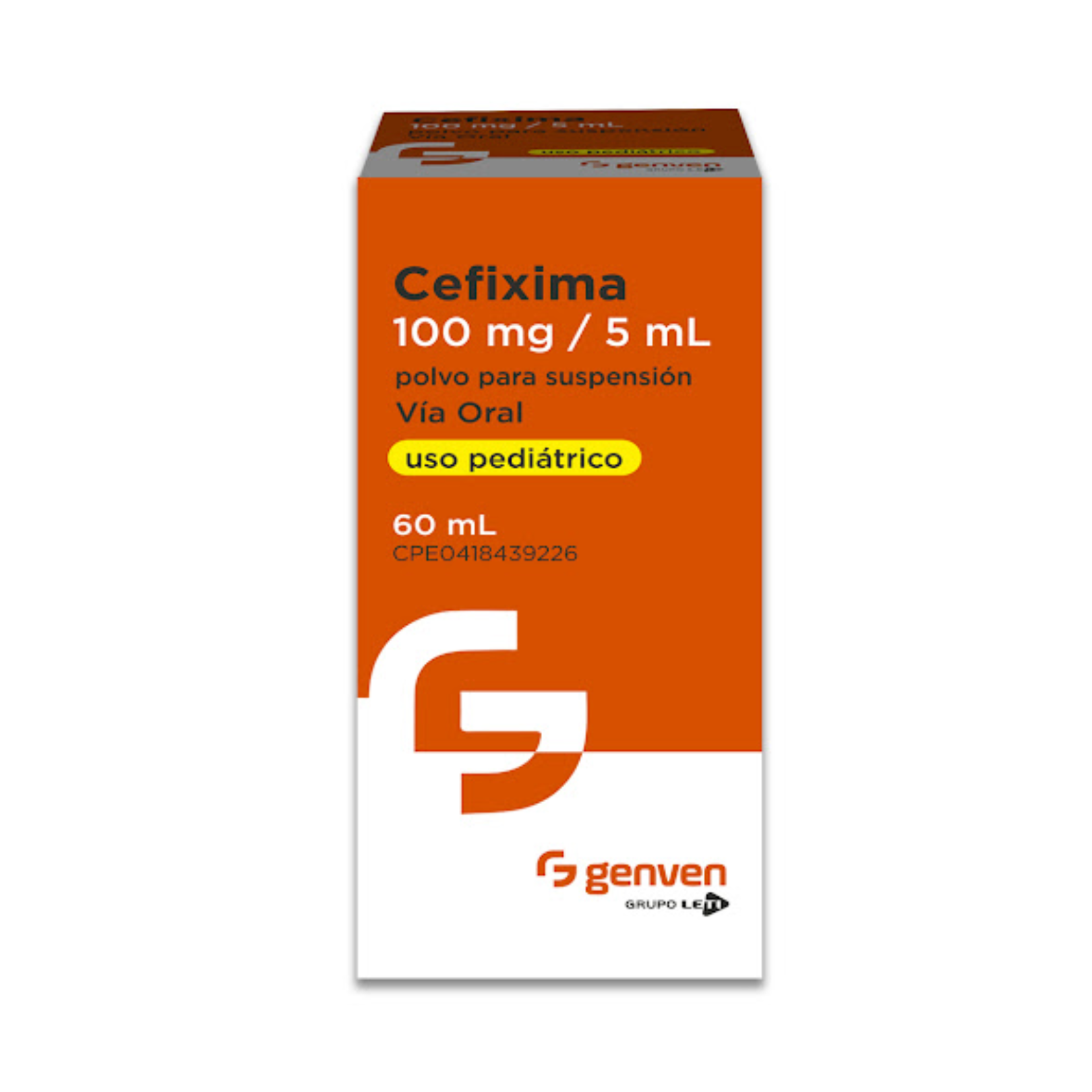 CEFIXIMA SUSP 100 MG/5 ML X 60 ML GENVEN