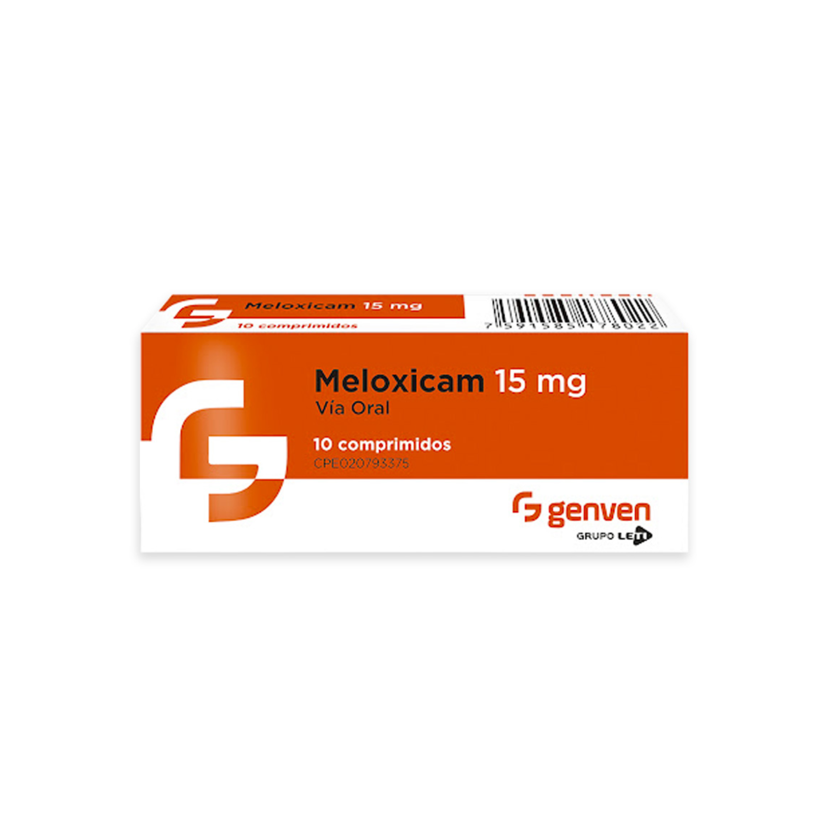 MELOXICAM 15 MG X 10 COMP  GENVEN