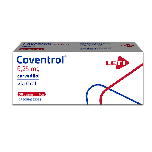 COVENTROL 6.25 MG X 30 COMP LETI