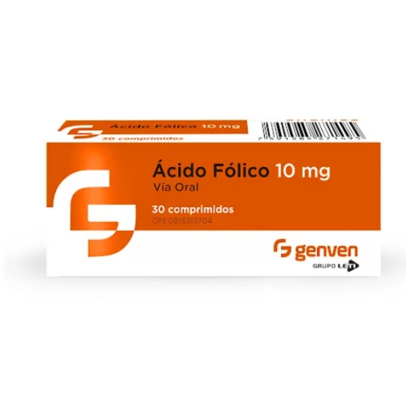 ACIDO FOLICO 10 MG X 30 COMP GENVEN