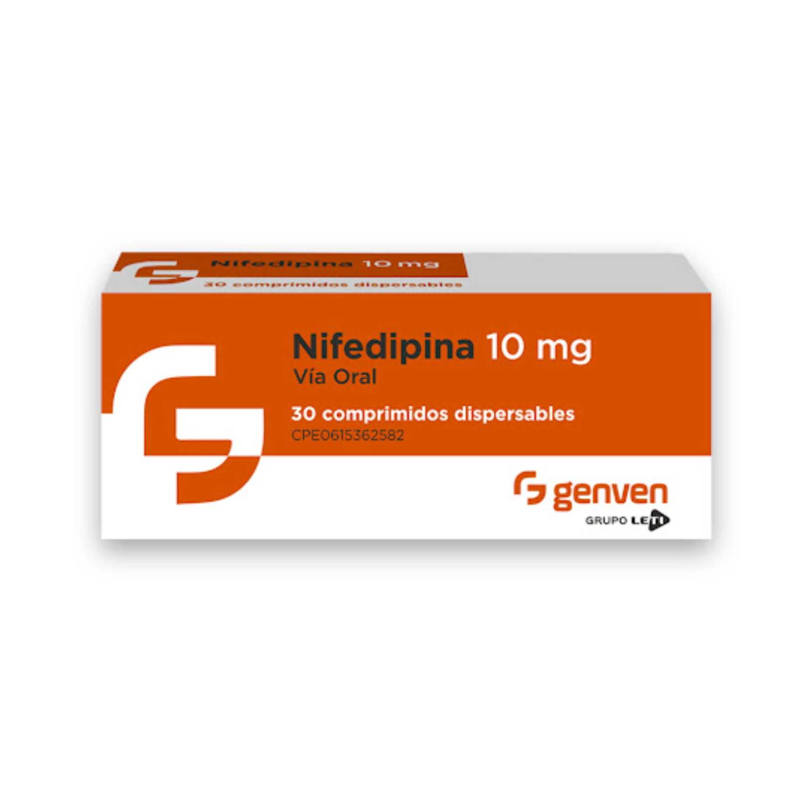 NIFEDIPINA 10 MG X 30 COMP DISPERSABLES X 30 GENVEN