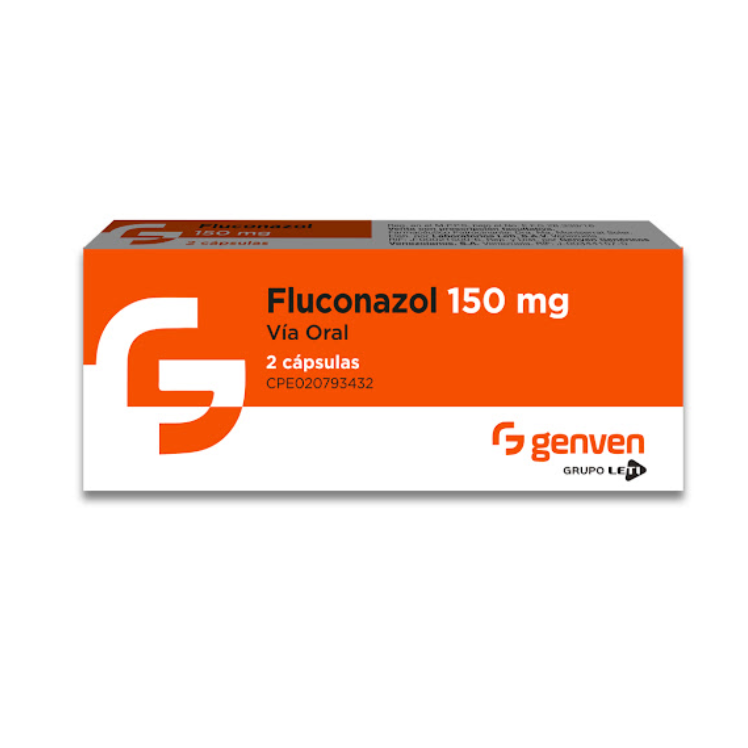 FLUCONAZOL 150 MG X 2 CAP GENVEN