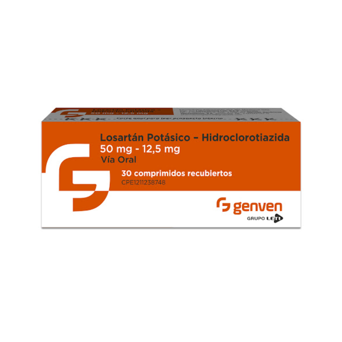 LOSARTAN POT 50/12,5 MG X 30 COMP GENVEN