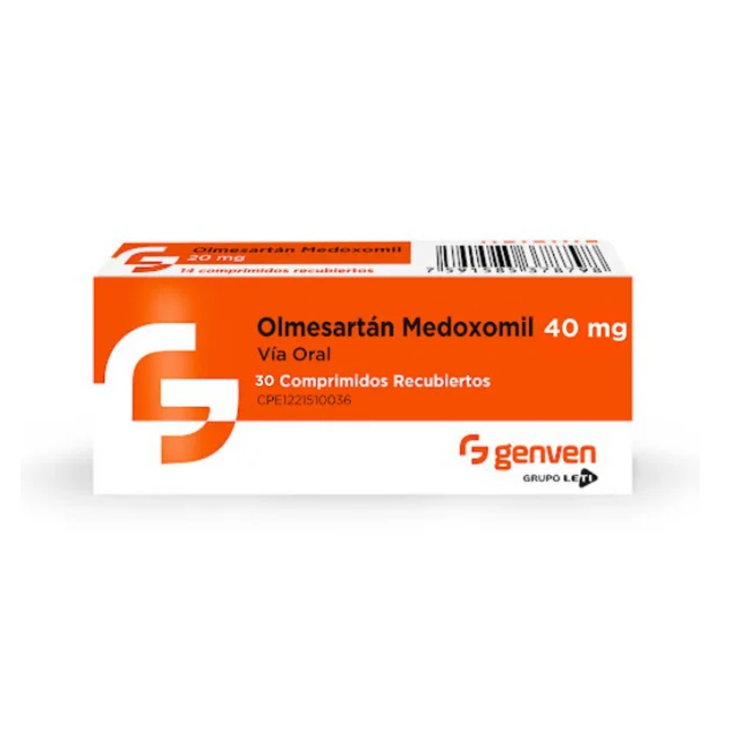 OLMESARTAN 40 MG X 30 COMP/R GENVEN
