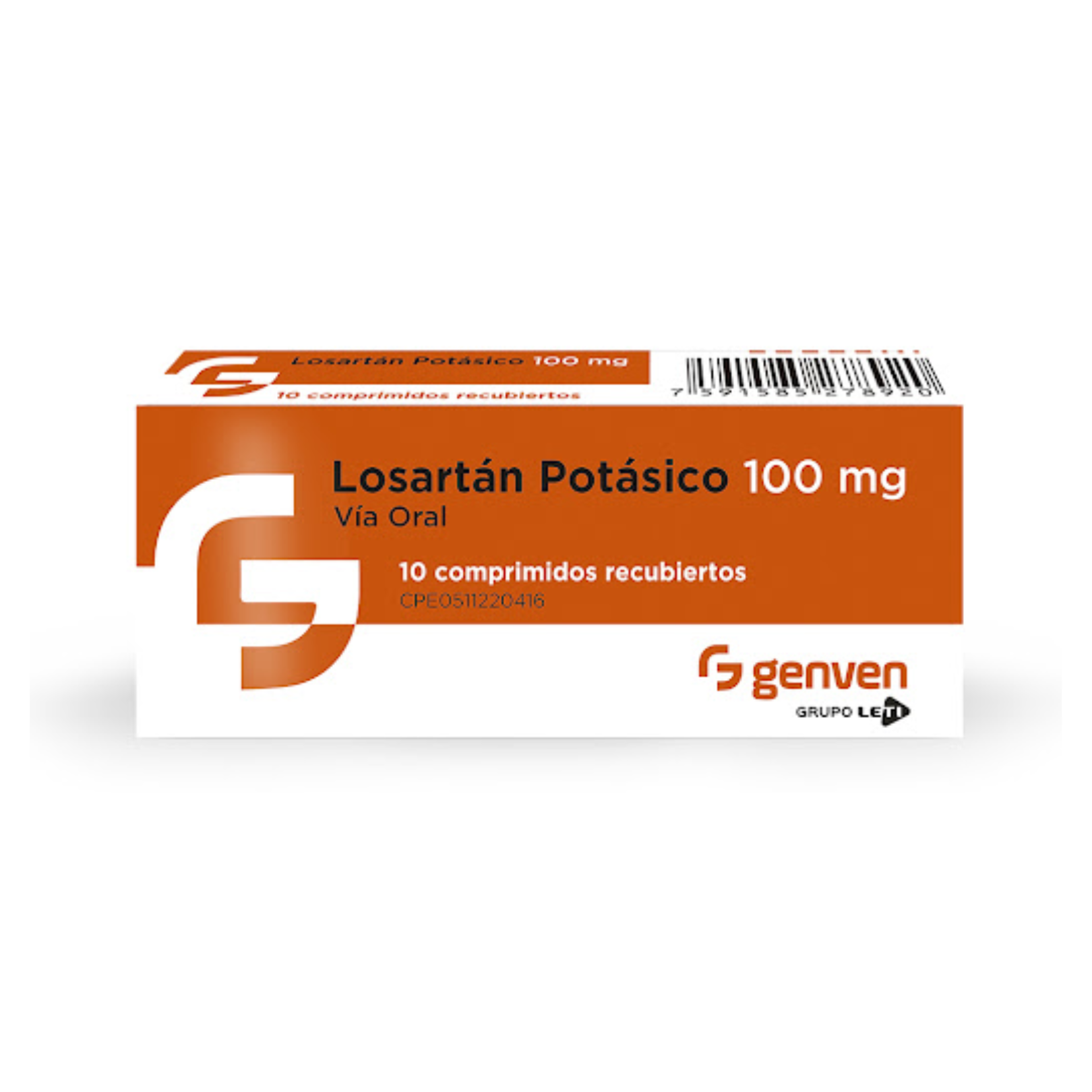 LOSARTAN POT 100 MG X 10 GENVEN