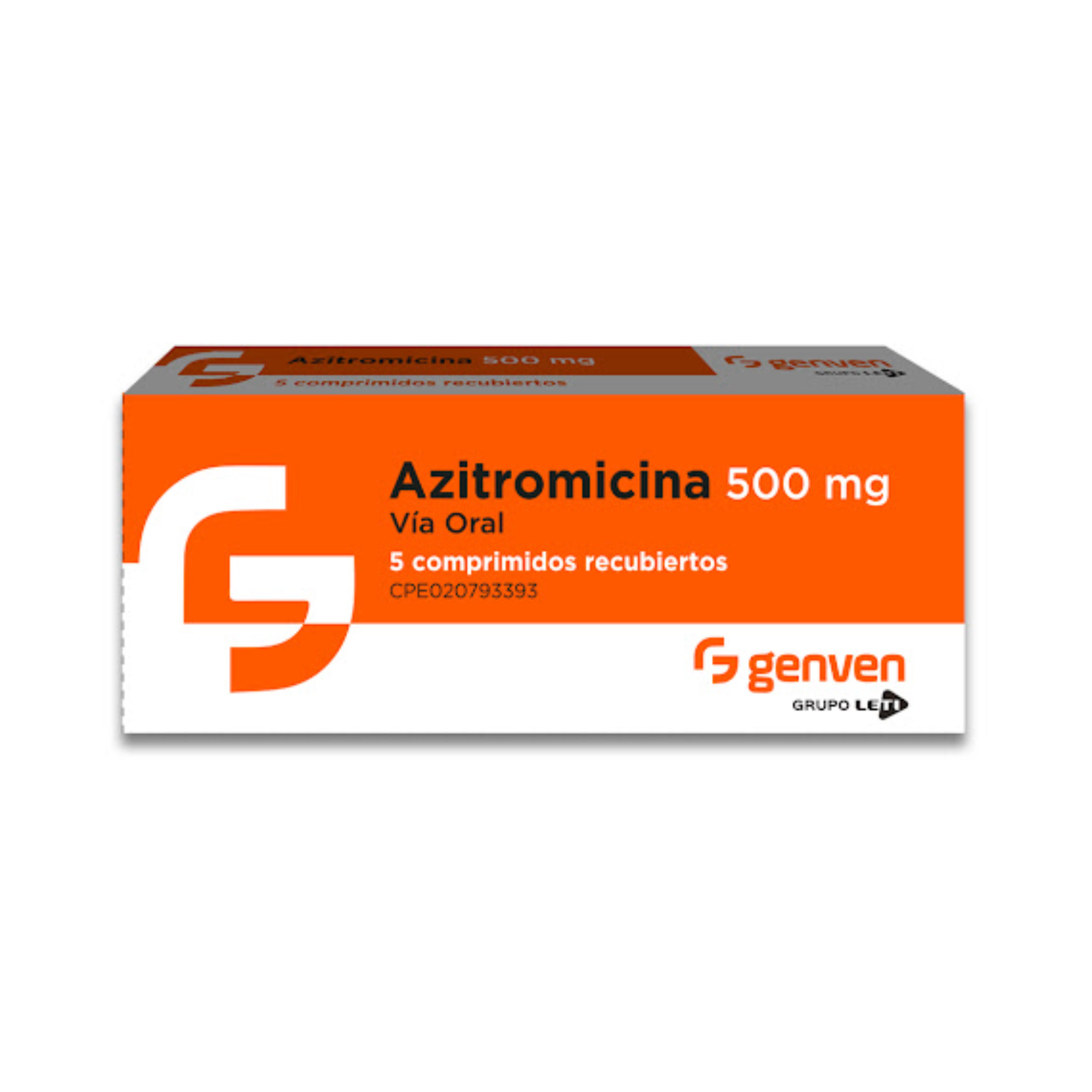 AZITROMICINA 500 MG X 5 TAB GENVEN