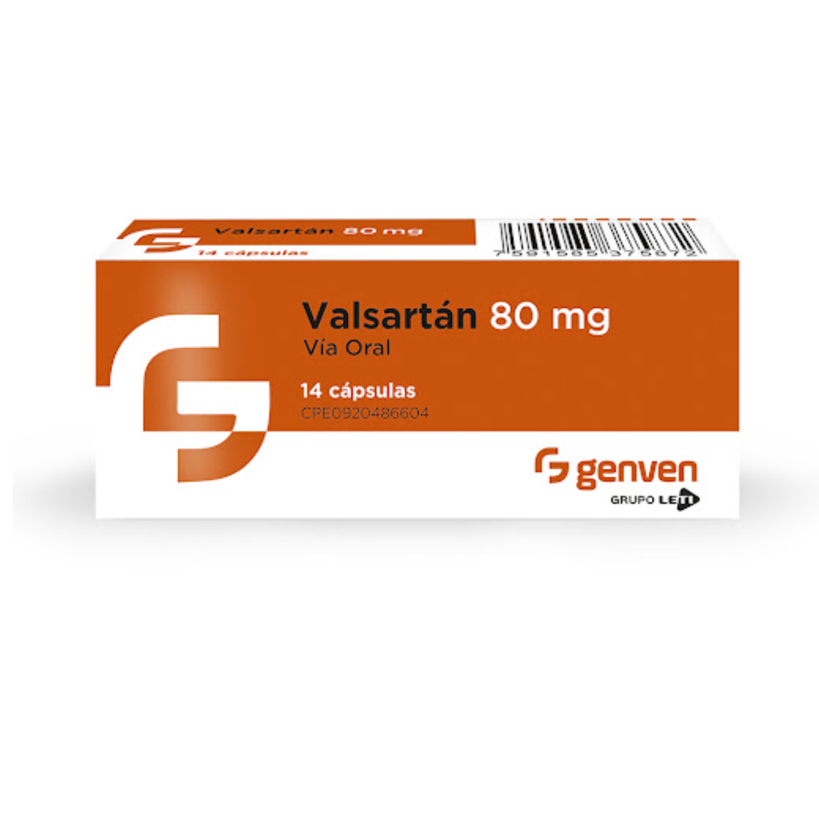 VALSARTAN 80 MG X 14 CAP GENVEN
