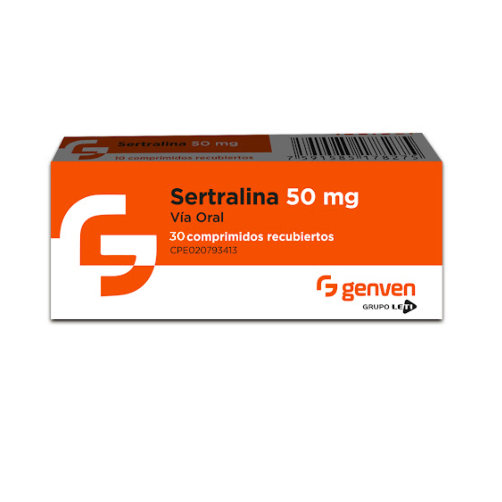 SERTRALINA 50 MG X 30 TAB GENVEN