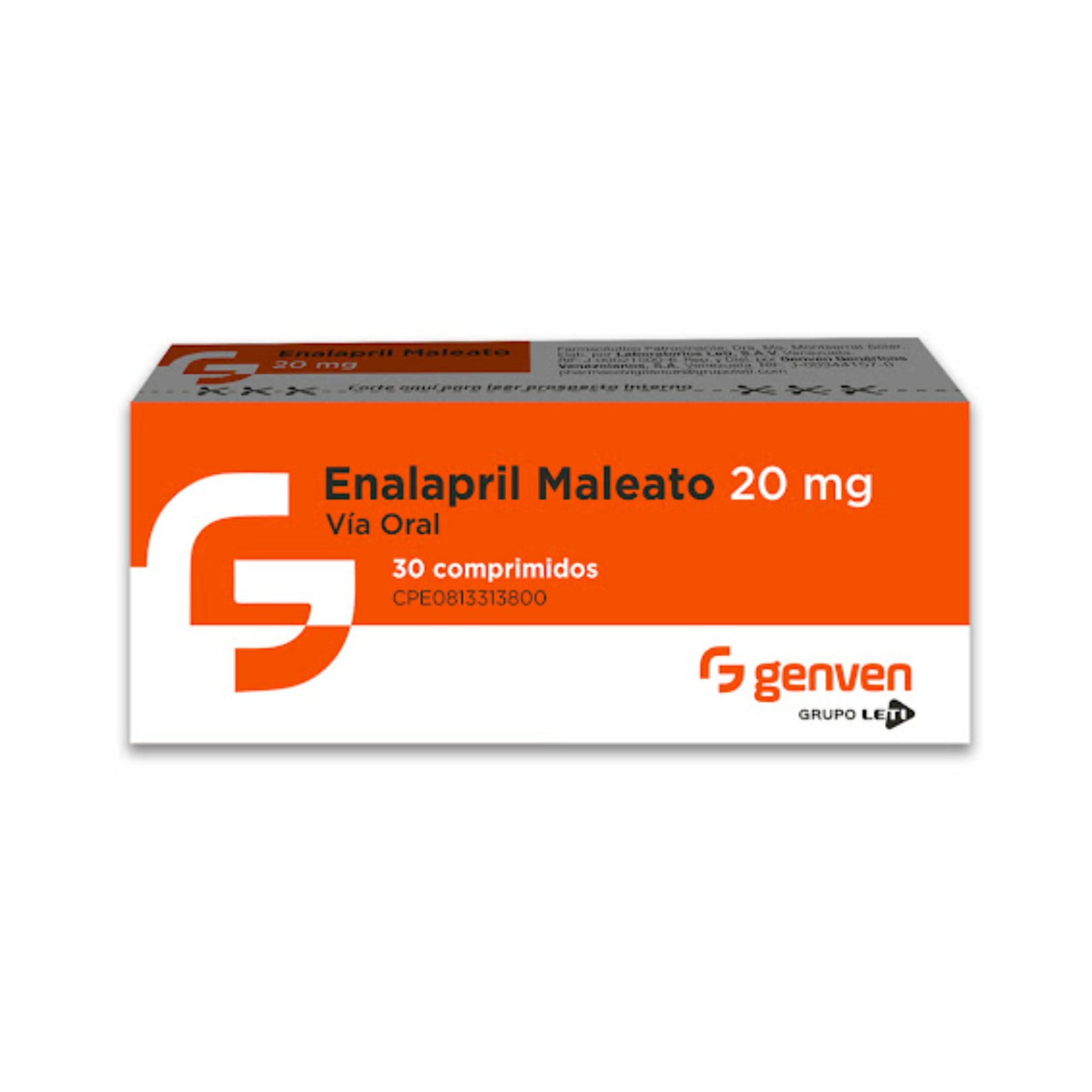 ENALAPRIL 20 MG X 30 COMP GENVEN