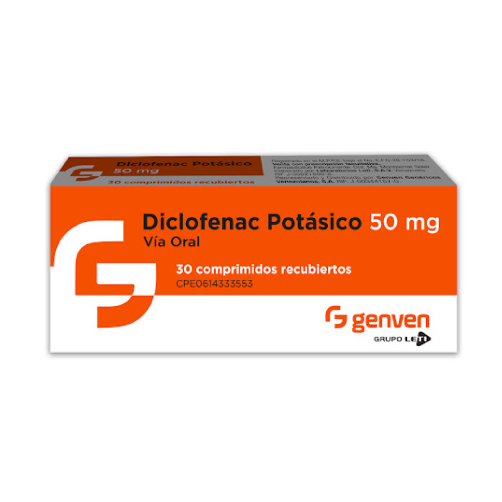 DICLOFENAC POT 50 MG X 30 COMP GENVEN
