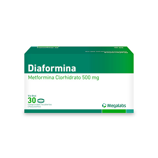DIAFORMINA 500 MG X 30 COMP MEGALABS