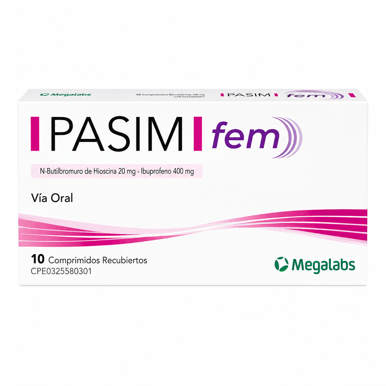 PASIM FEM COMPDO 20 MG - 400 MG X 10 MEGALABS