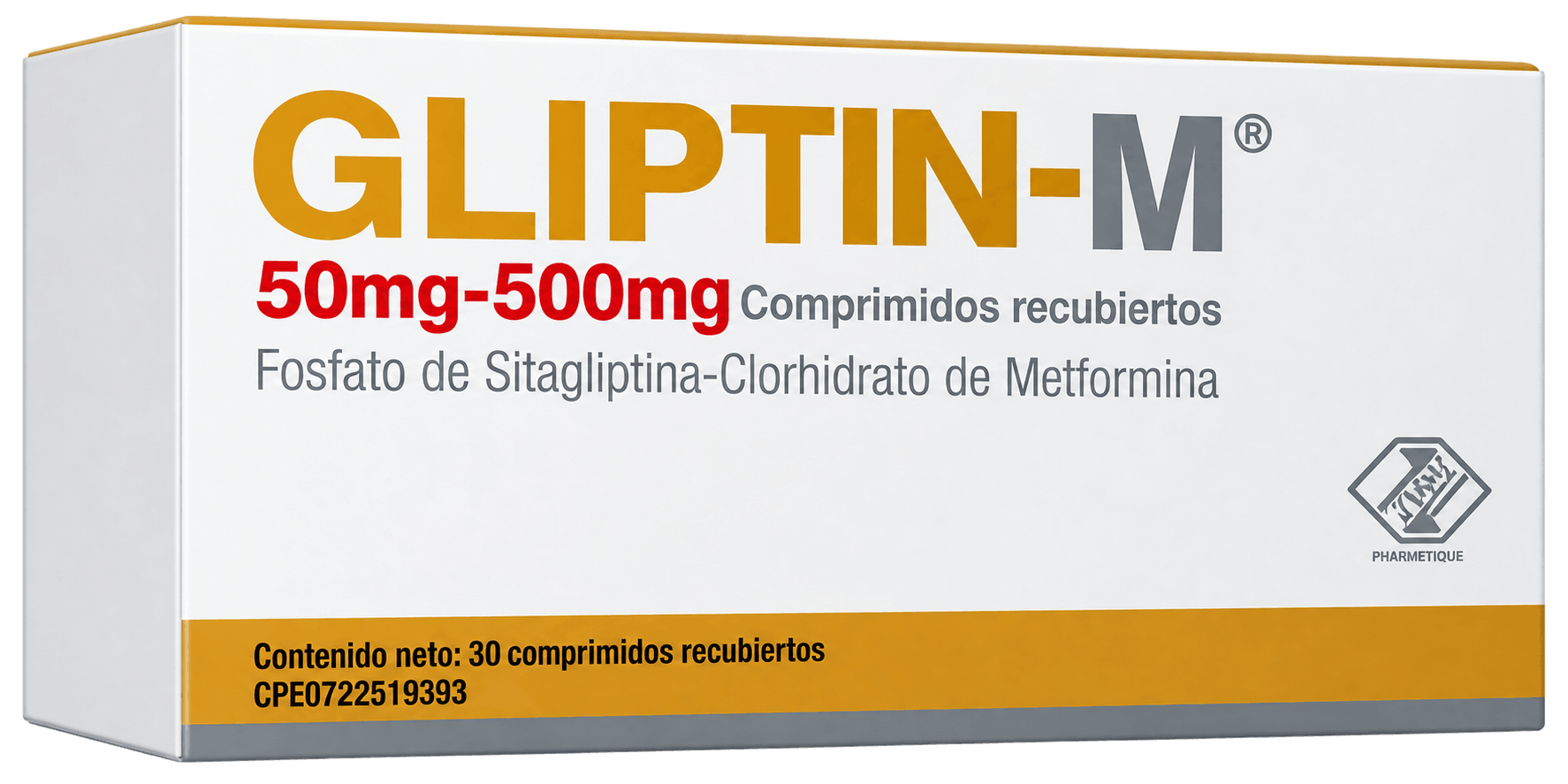 GLIPTIN - M 50MG/500MG X 30 COMP  ZUOZ PHARMA
