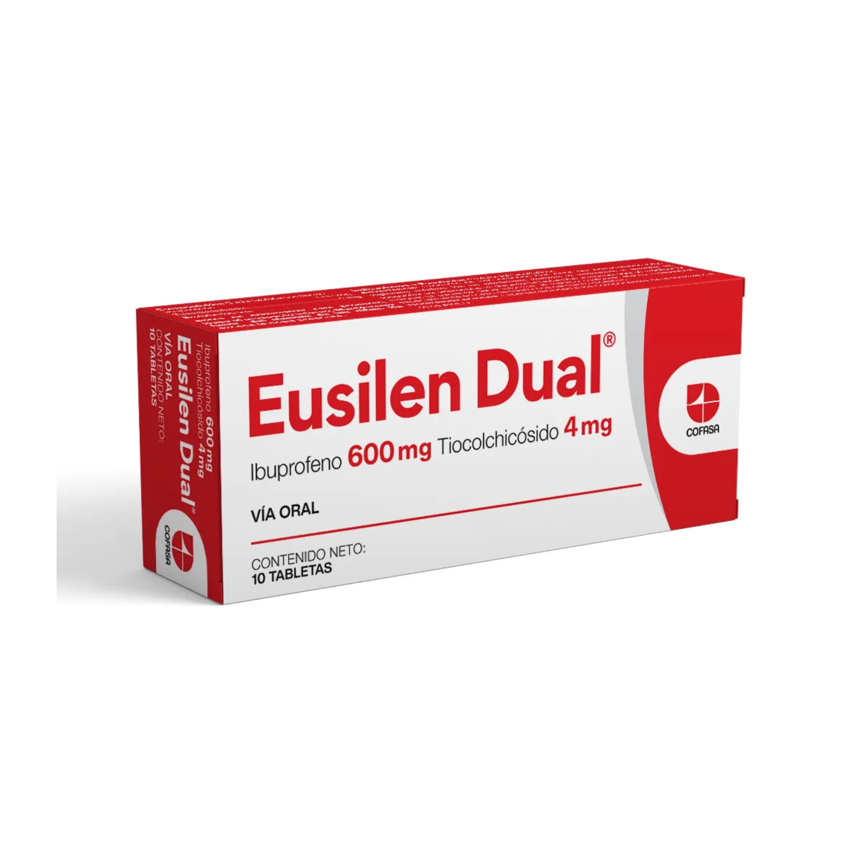 EUSILEN DUAL 600/4 MG X 10 TAB COFASA