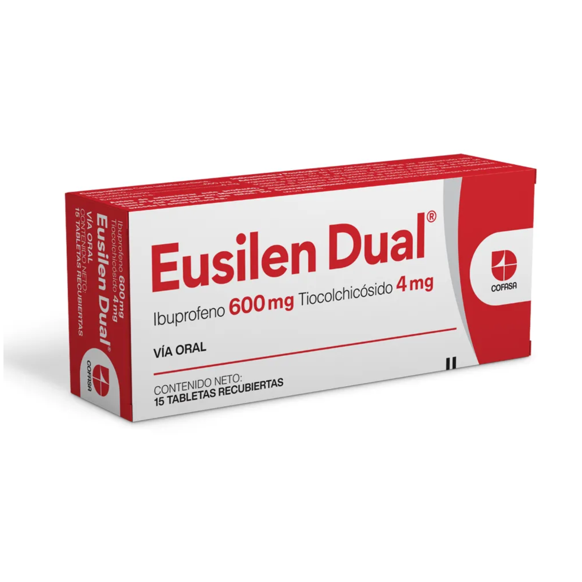 EUSILEN DUAL 600 MG / 4 MG X 15 TAB COFASA