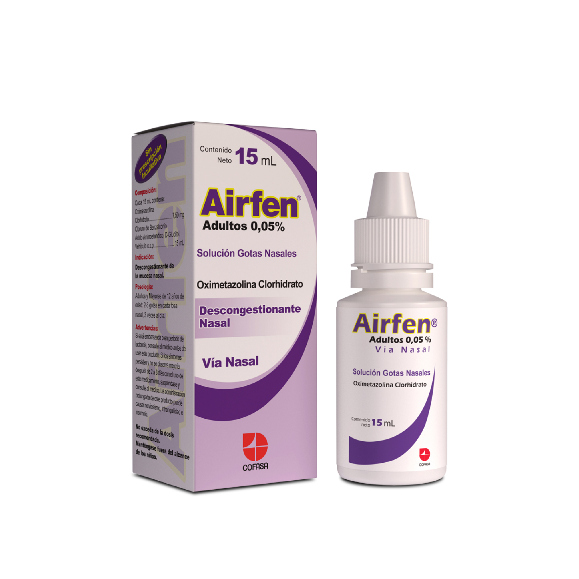 AIRFEN ADTO GOTA NASAL X 15 ML COFASA