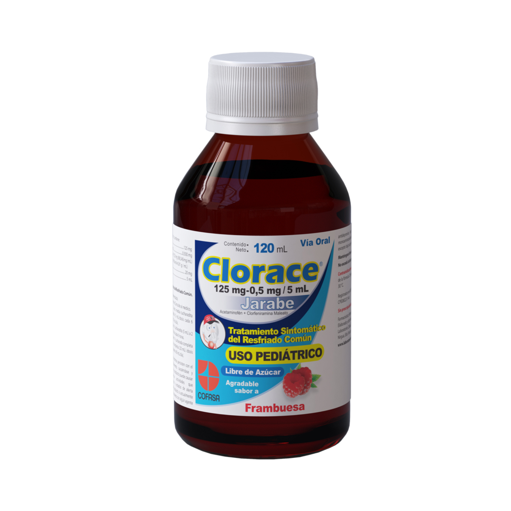 CLORACE JRBE PED  SIN AZUCAR X 120 ML COFASA