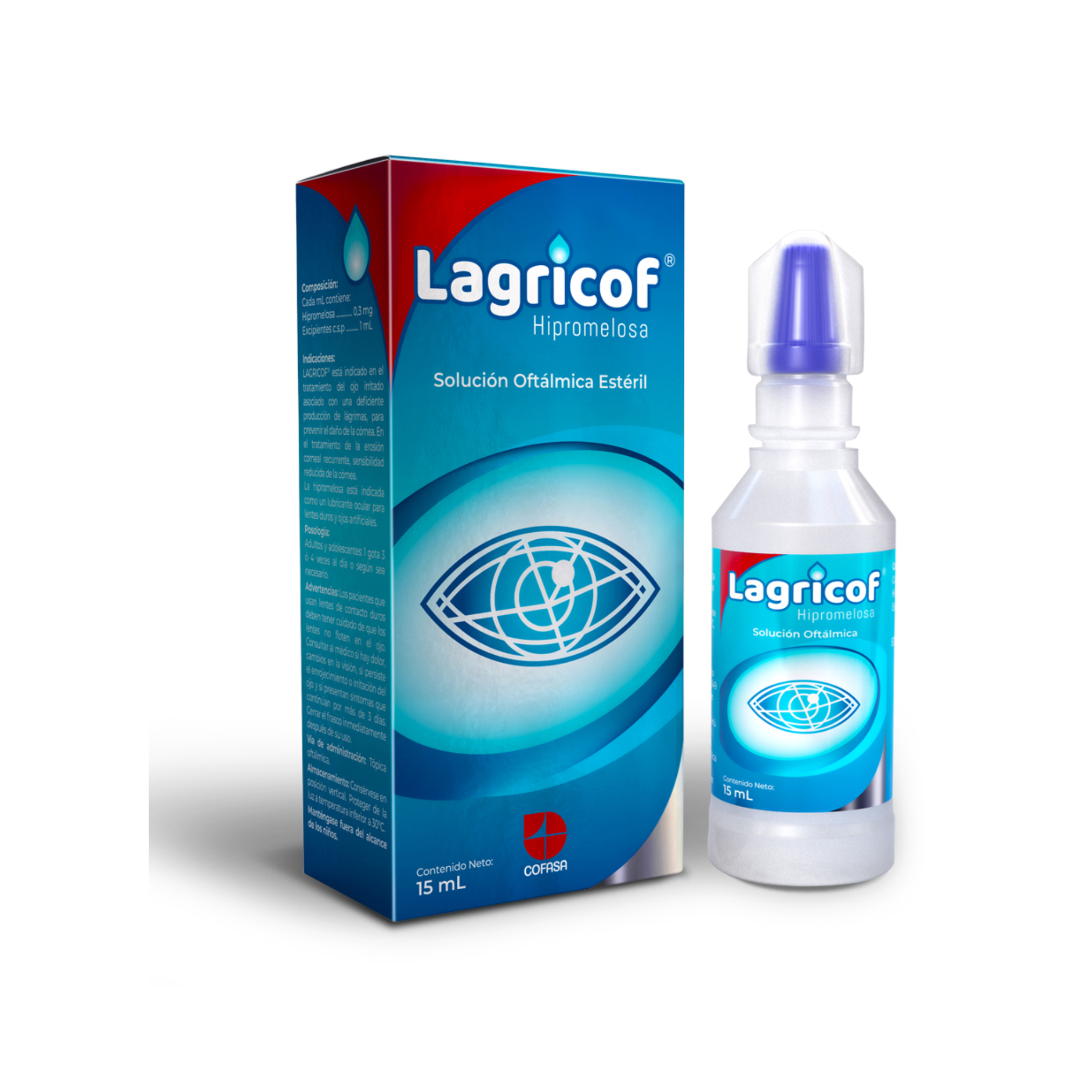 LAGRICOF SOL OFTALMICA  X 15 ML COFASA