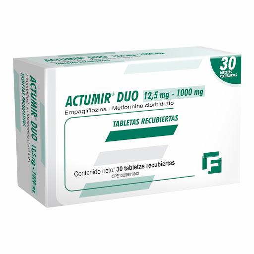 ACTUMIR DUO 12.5MG/1000MG X 30 TAB FARMA