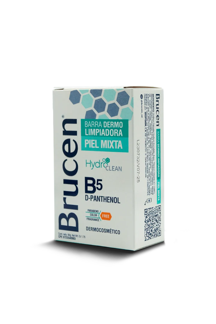 BRUCEN BARRA DERMOLIMPIADORA PIEL MIXTA X 90 GR