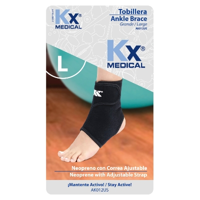 TOBILLERA DE NEOPRENO AJUSTABLE TALLA L KX MEDICAL
