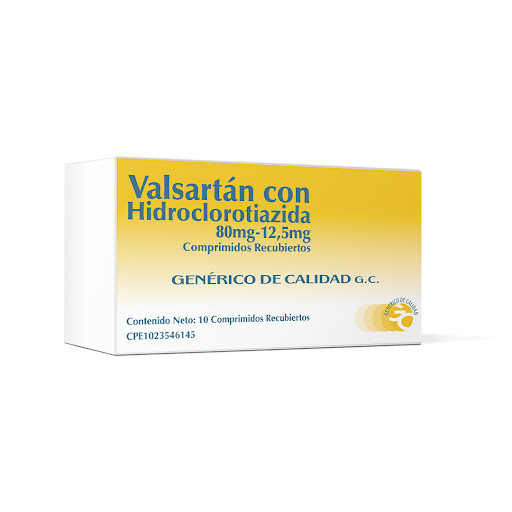 VALSARTAN 80/12.5 MG X 10 COM G.C.