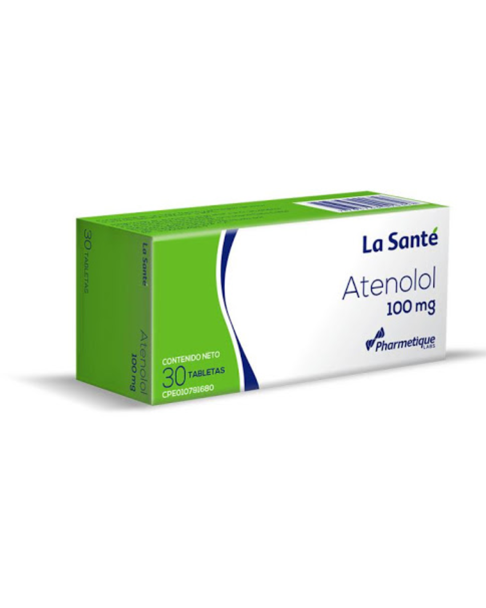 ATENOLOL 100MG X 30 COMP LA SANTE
