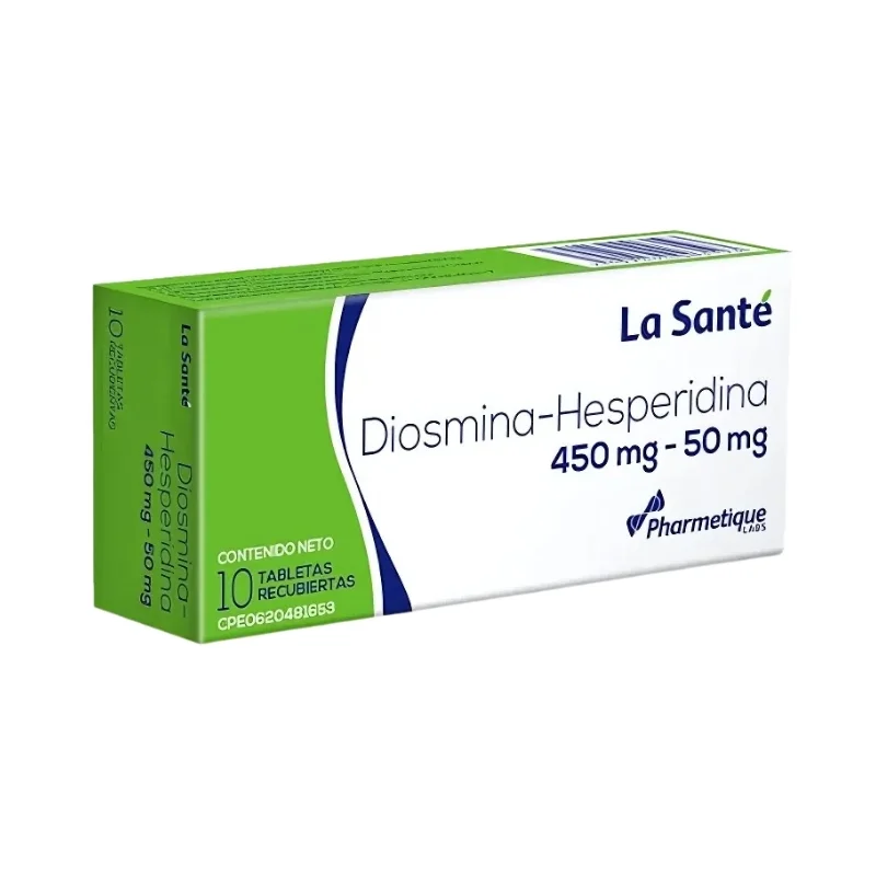 DIOSMINA HESPERIDINA 450 MG - 50 MG X 10 TAB LA SANTE