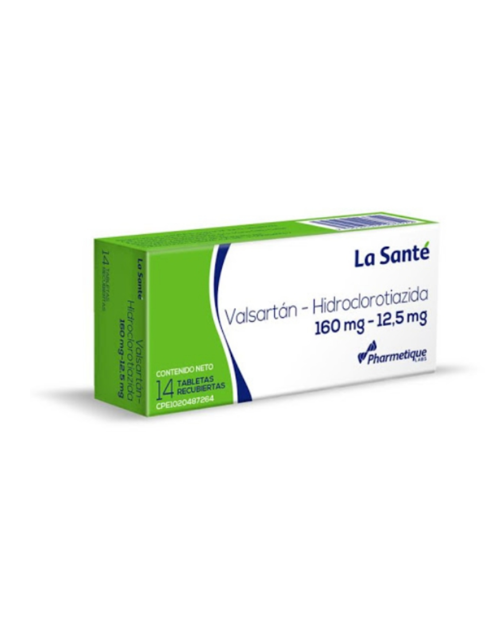 VALSARTAN 160/12.5 MG X 14 TAB LA SANTE