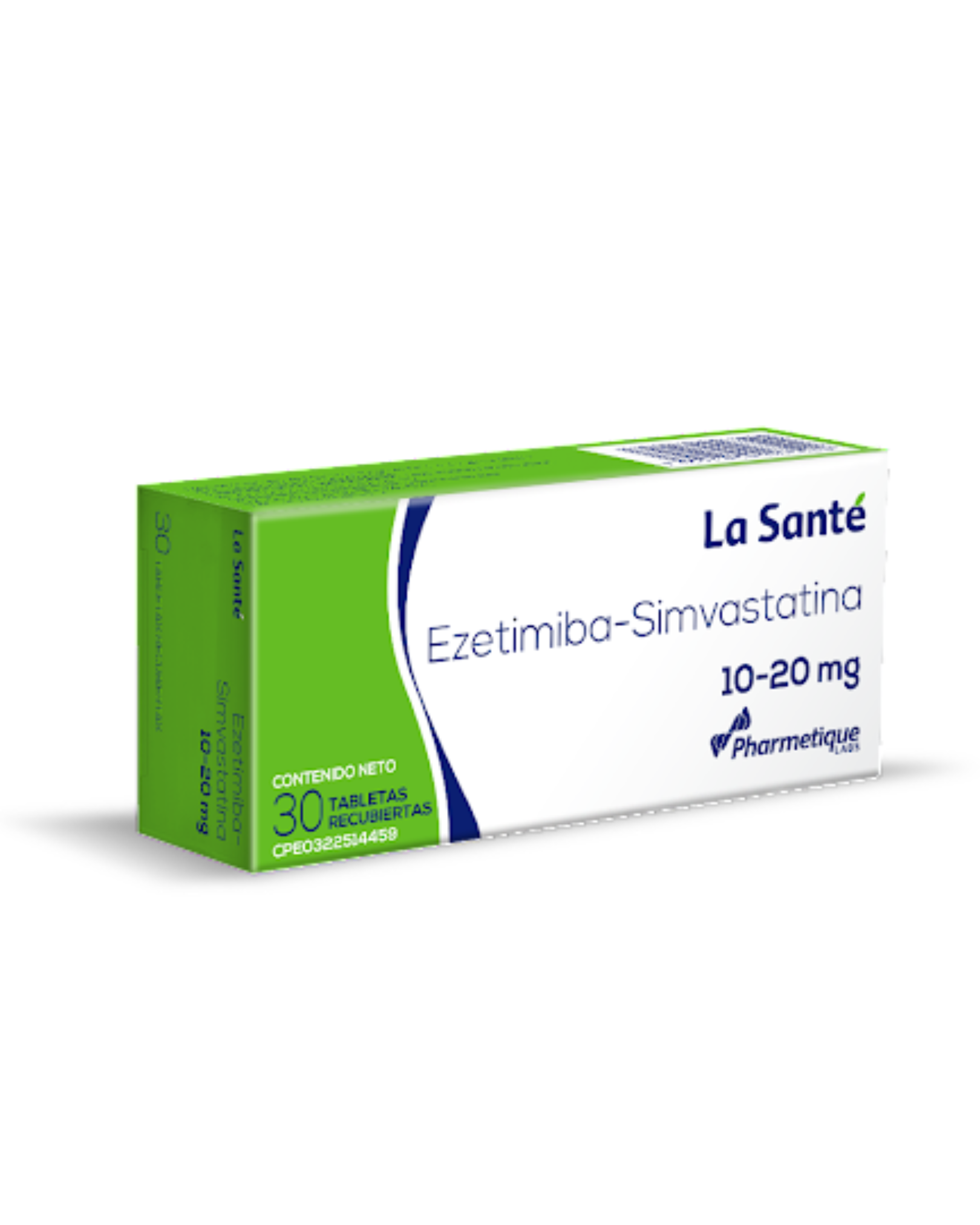 EZETIMIBA SIMVASTATINA 10/20 MG X 30 TAB LA SANTE