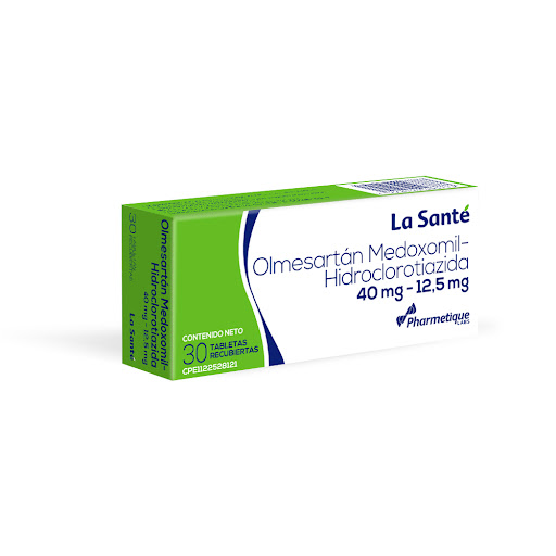 OLMESARTAN MEDOXOMIL 40 / 12.5 MG X 30 TAB LA SANTE