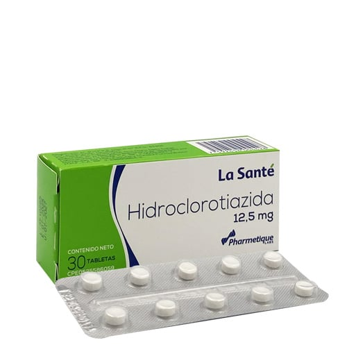 HIDROCLOROTIAZIDA 12.5 MG X 30 TAB LA SANTE