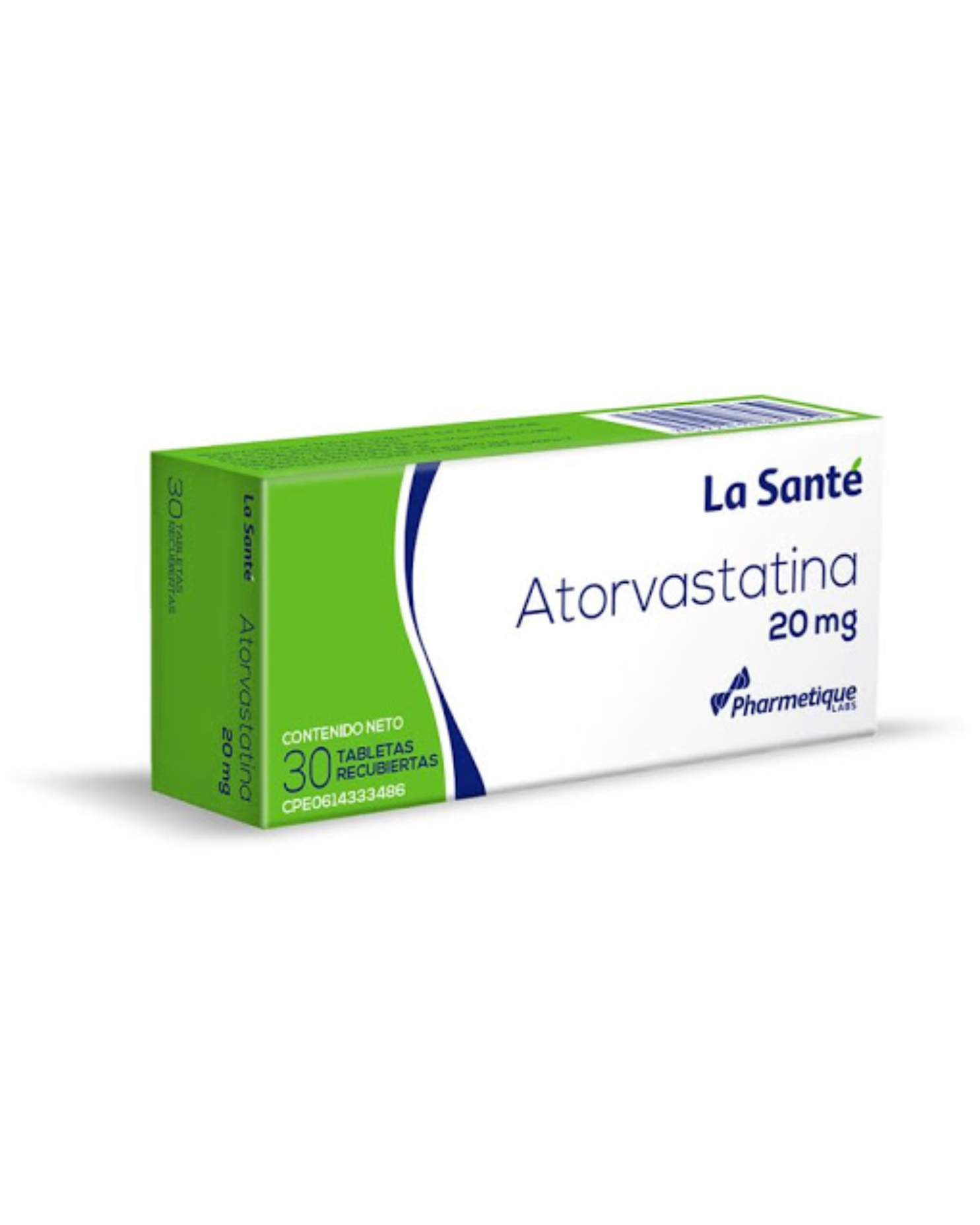 ATORVASTATINA 20 MG X 30 TAB LA SANTE