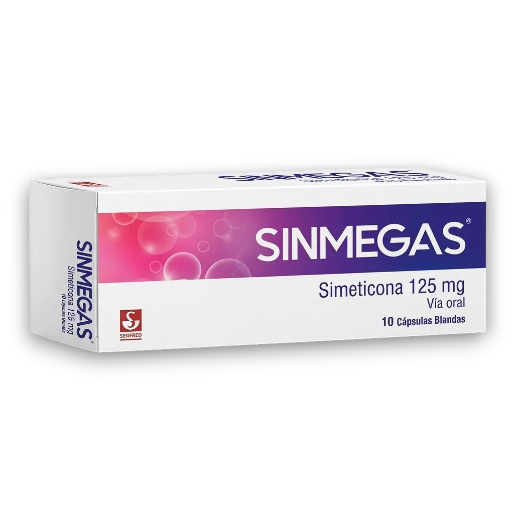 SINMEGAS CAP BLD 125 MG X10 SIEGFRIED