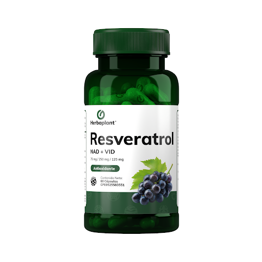 RESVERATROL + NAD + VID 75MG / 250 MG X 60 CAP HERBAPLANT