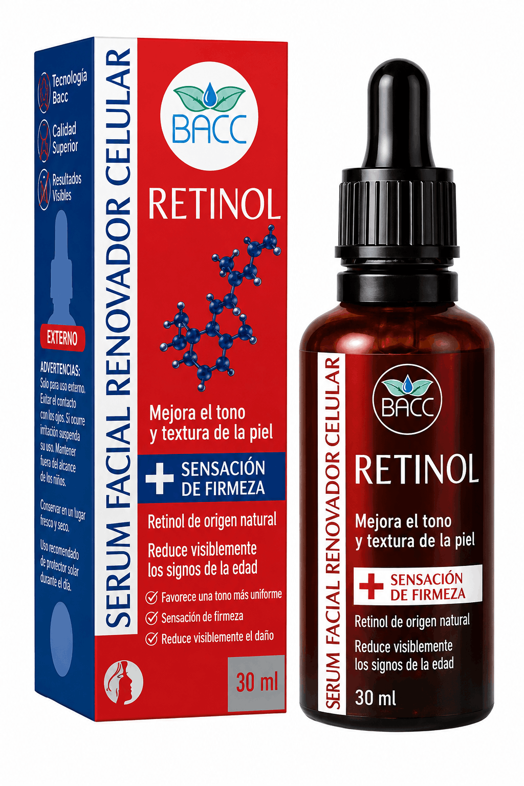 BACC SERUM RETINOL + VITAMINA A X 30 ML