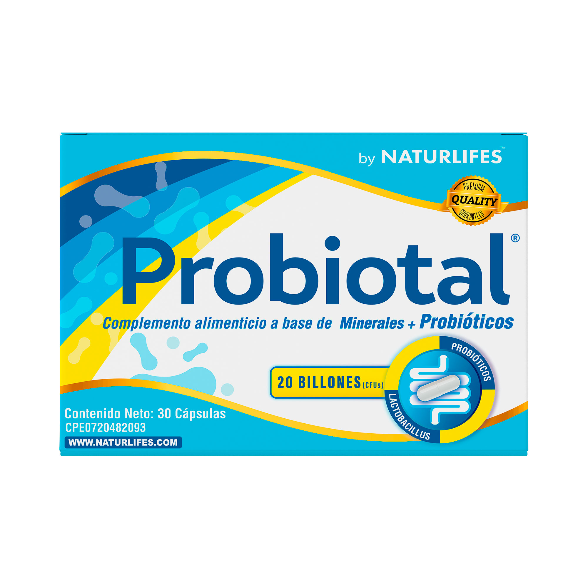 PROBIOTAL 20 BILLONES X 30 CAPS  NATURLIFES