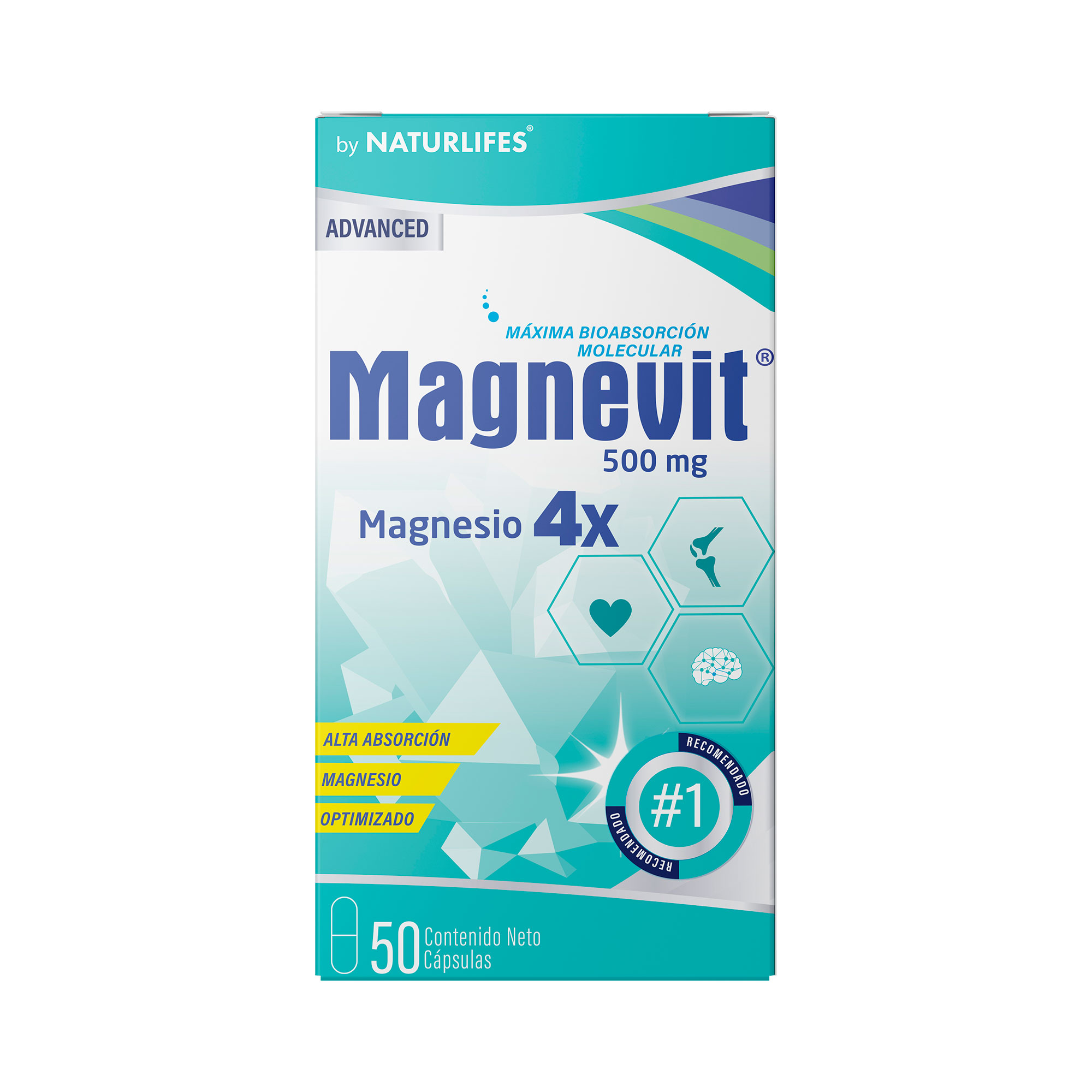 MAGNEVIT 4 ADVANCE 500 MG X 50 TAB NATURLIFES