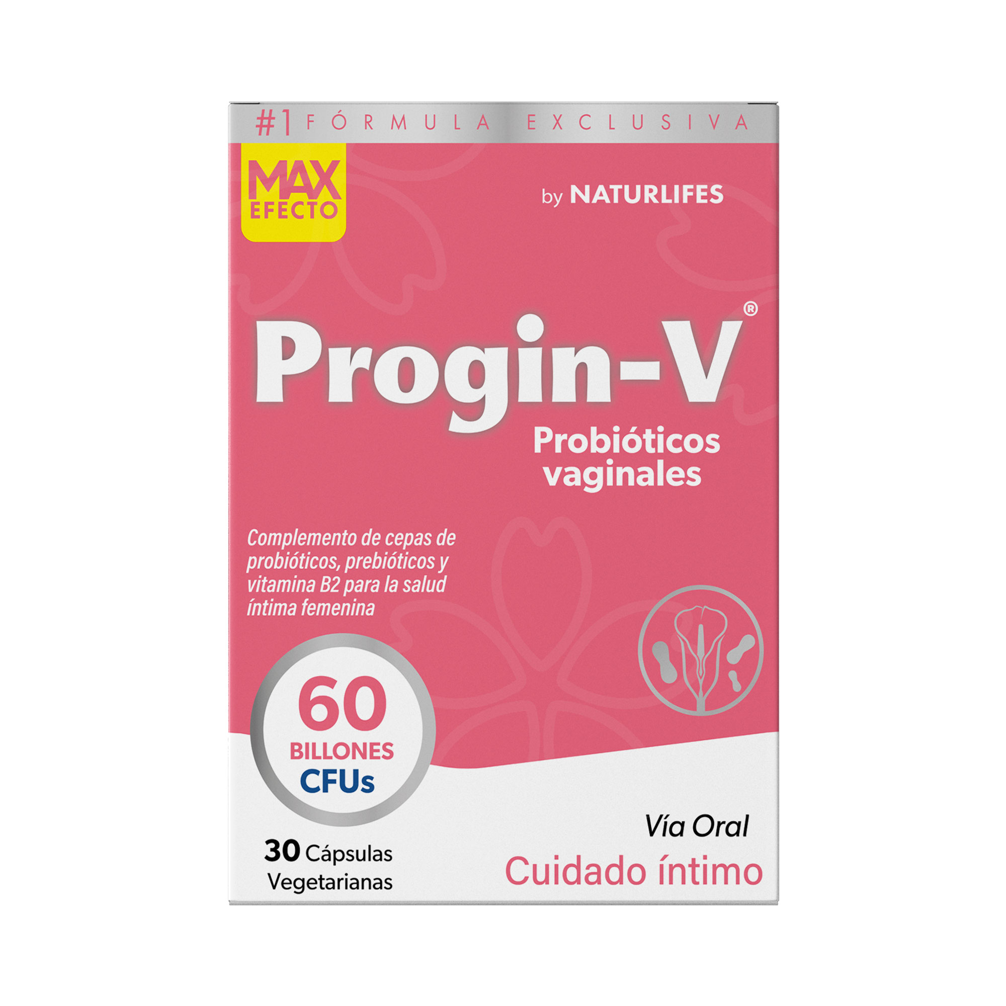 PROGIN-V 60 BILLONES CFUS X 30 CAP NATURLIFES