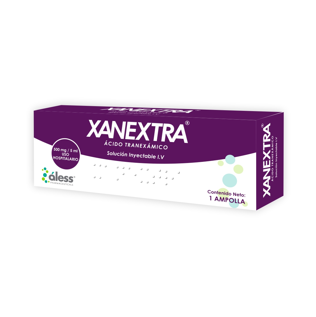 XANEXTRA ACIDO TRANEXAMICO AMP 500 MG / 5 ML