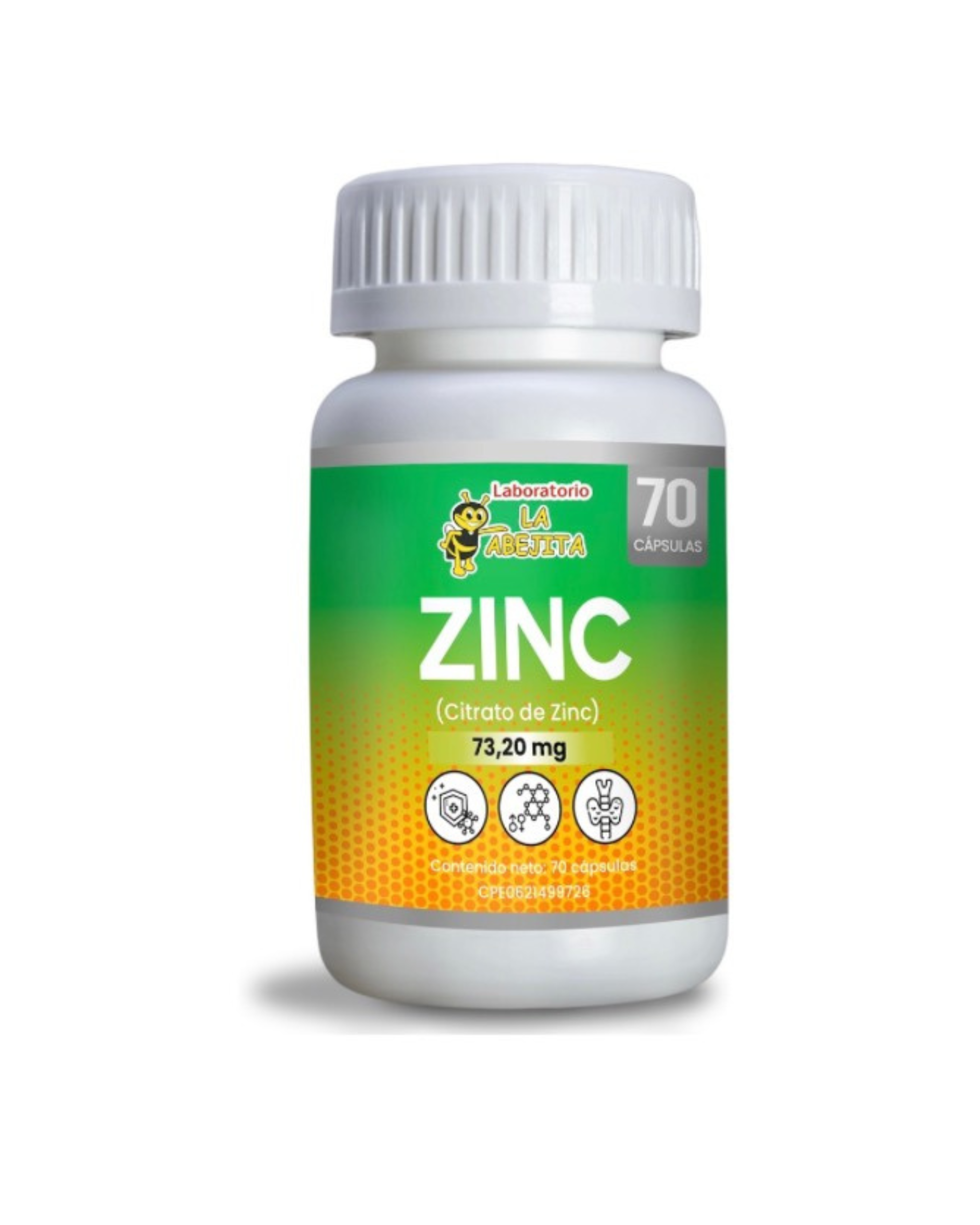 ZINC 73.20 MG X 70 CAP LA ABEJITA