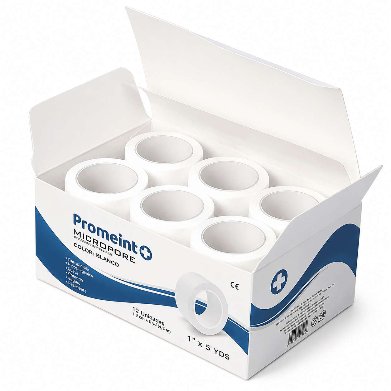 ADH MICROPORE BLANCO 1" X 5 YDS PROMEINT