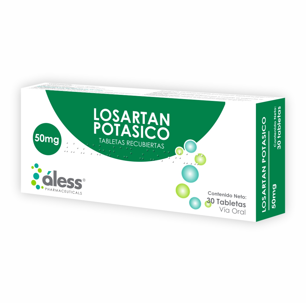LOSARTAN POT 50 MG X 30 TAB ALESS